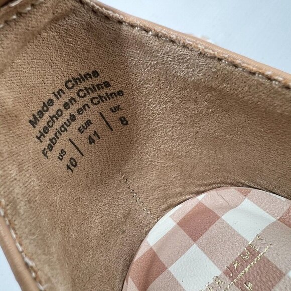 Draper James Elisa Tan Braided Open Toe Ankle Strap Dress Sandals Size 10 NWB - Picture 13 of 15